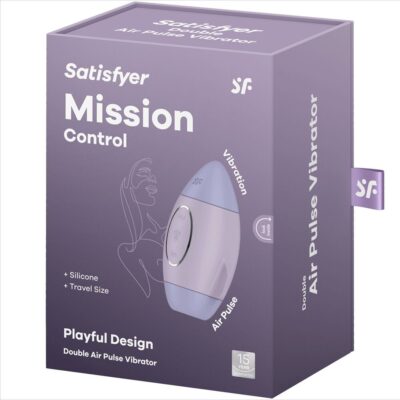 Satisfyer - vibrador de impulso duplo pequeno lilac mission control satisfyer vibrator caliente. Pt