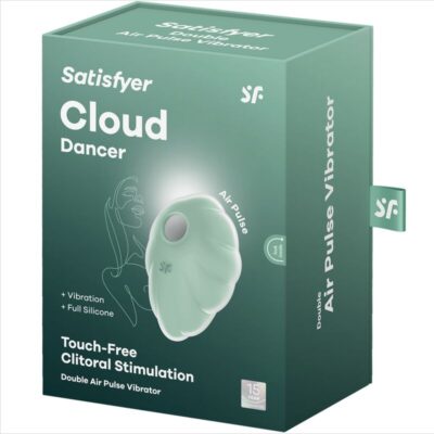 Satisfyer - vibrador de pulso de ar verde clound dancer satisfyer air pulse caliente. Pt