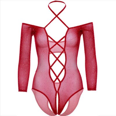 Leg avenue - body crothless com vermelho brilhante leg avenue bodystockings caliente. Pt