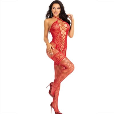 Leg avenue - bodystocking neck halter red hearts red leg avenue bodystockings caliente. Pt