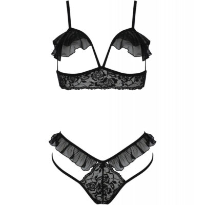 Passion - conjunto dolly duas peas preto s/m passion woman sets caliente. Pt