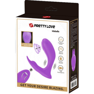 Pretty love - controle remoto de vibração e pulsação idabelle violeta pretty love bottom caliente. Pt