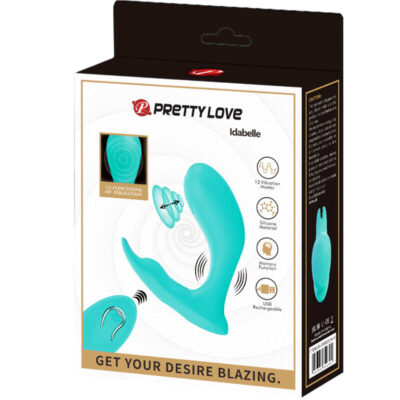 Pretty love - controle remoto de vibração e pulsação idabelle azul pretty love bottom caliente. Pt