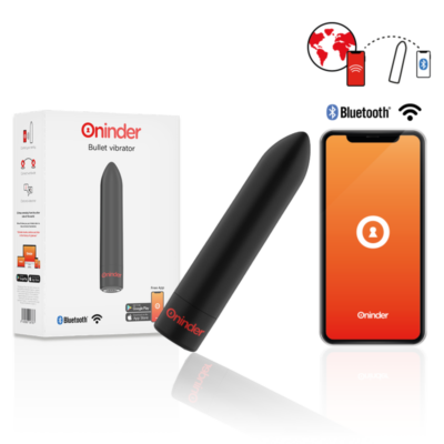 Alternative view of ONINDER - BERLIN BULLET VIBRADOR PRETO 9 MODOS 8,5 X 2 CM - APLICATIVO GRATUITO