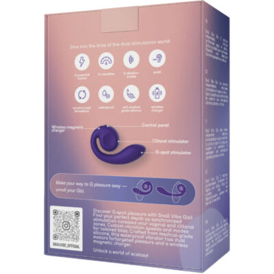Snail vibe - gizi estimulador duplo roxo snail vibe caliente. Pt