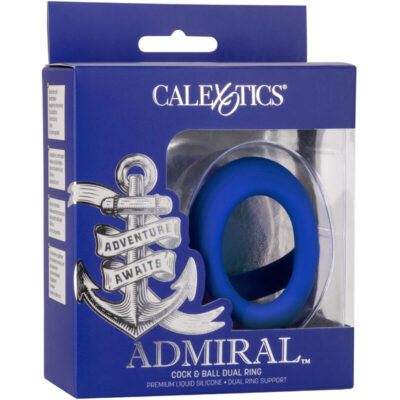 Admiral - cock ball anel duplo azul calexotics caliente. Pt