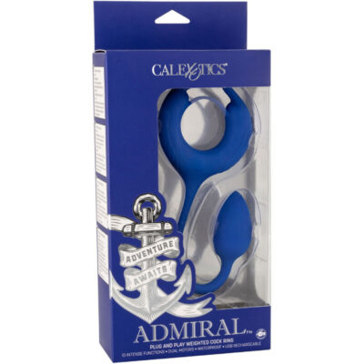 Admiral - anel de galo ponderado azul calexotics caliente. Pt