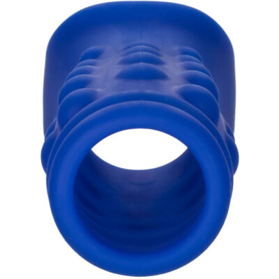 Admiral - capa para pênis com frisas silicone líquido azul calexotics caliente. Pt