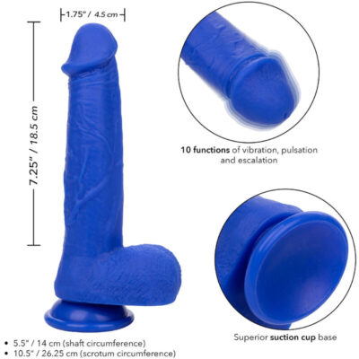 Admiral - captain realistic dildo vibrador azul calexotics caliente. Pt