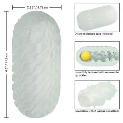 California exotics - boundless reversível squishy ball stroke cinza calexotics caliente. Pt