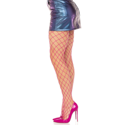 Leg avenue - meia-cala diamond fishnnet rosa leg avenue hosiery caliente. Pt