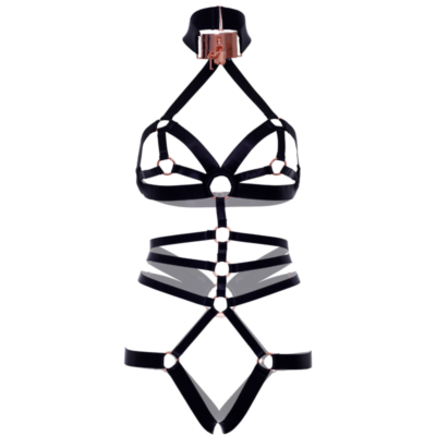 Leg avenue - arnês elstico sem crotchless leg avenue kink caliente. Pt