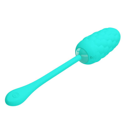 Alternative view of PRETTY LOVE - OVO VIBRANTE COM TEXTURA MARINHA RECARREGVEL AQUA GREEN
