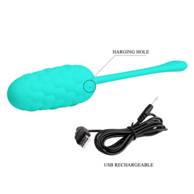 Pretty love - ovo vibrante com textura marinha recarregvel aqua green pretty love smart caliente. Pt