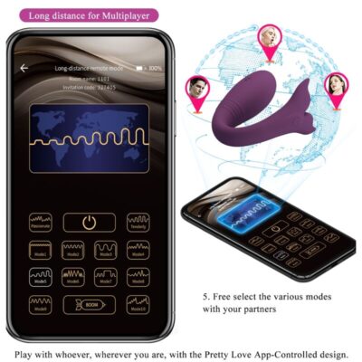 PRETTY LOVE - JAYLEEN VIBRADOR APP CONTROLE REMOTO ROXO 35 Pretty love - jayleen vibrador app controle remoto roxo pretty love led caliente. Pt