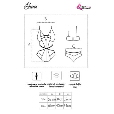 Livco corsetti fashion - hawain lc 90665 corpo preto l/xl livco corsetti bodies caliente. Pt