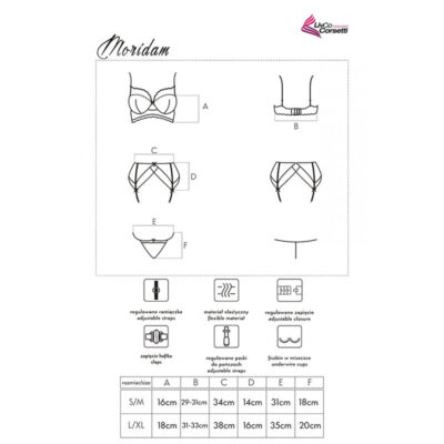 Livco corsetti fashion - moridam lc 90552 suti + cinta liga + cala negro l/xl livco corsetti sets caliente. Pt