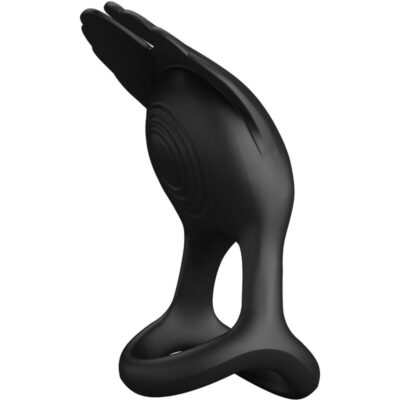 Alternative view of PRETTY LOVE - ANEL PARA PÊNIS VIBRANTE 7 VIBRAÕES SILICONE PRETO