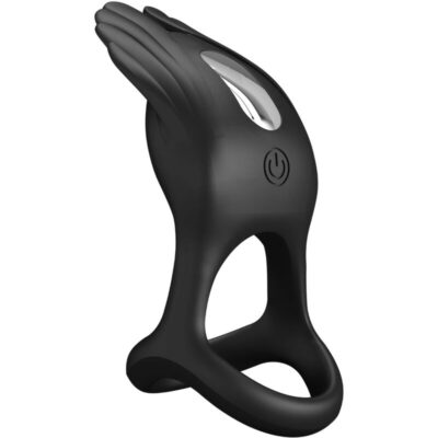 Pretty love - anel para pênis vibrante 7 vibraões silicone preto pretty love male caliente. Pt