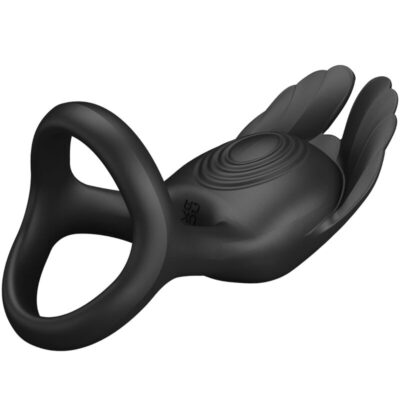 Pretty love - anel para pênis vibrante 7 vibraões silicone preto pretty love male caliente. Pt