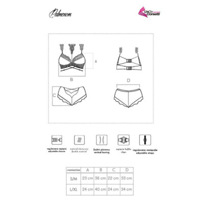 Livco corsetti fashion - palmenom lc 90614 bra + cala preta livco corsetti sets caliente. Pt