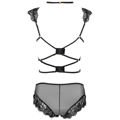 Livco corsetti fashion - palmenom lc 90614 bra + cala preta l/xl livco corsetti sets caliente. Pt