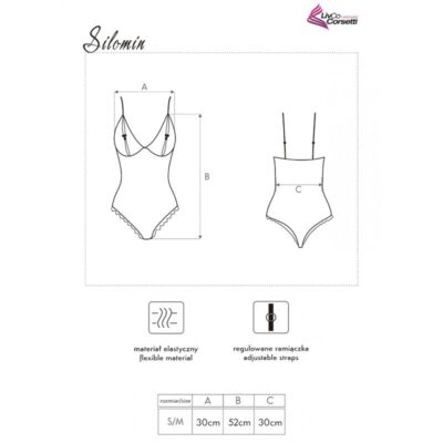 Livco corsetti fashion - silomin lc 1401 corpo + roupo preto tamanho único livco corsetti sets caliente. Pt