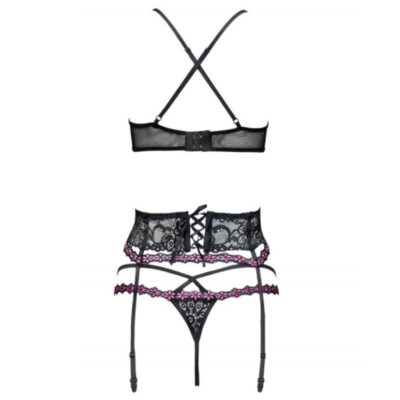 Livco corsetti fashion - snehana lc 90443 suti + cinta liga + calcinha preta livco corsetti sets caliente. Pt