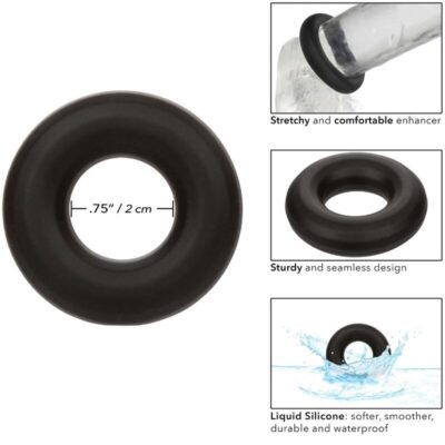 California exotics - alpha prolong medium ring preto calexotics caliente. Pt
