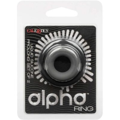 Alternative view of CALIFORNIA EXOTICS - ALPHA CONJUNTO PROLONG DE 2 ANÉIS CINZA