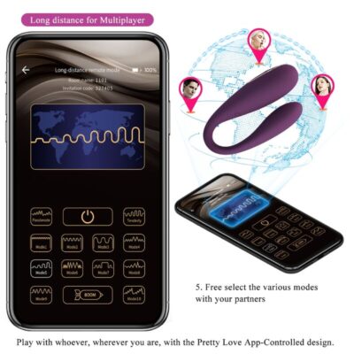 Pretty love - vibrador de prazer duplo global remoto de agosto pretty love c-type caliente. Pt
