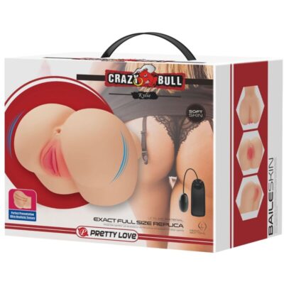 Crazy bull - vibrador realista de vagina e nus kylie crazy bull caliente. Pt