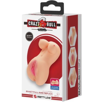 CRAZY BULL - VIBRADOR REALISTA DE VAGINA E NUS HANNAH 15 Crazy bull - vibrador realista de vagina e nus hannah crazy bull caliente. Pt