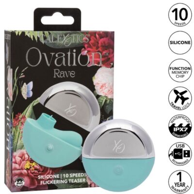 Alternative view of CALIFORNIA EXOTICS - OVATION ESTIMULADOR RAVE AQUA GREEN