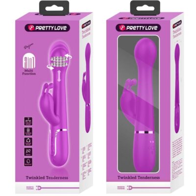 Pretty love - vibrador dejon coelho 3 em 1 multifuno violeta pretty love flirtation caliente. Pt