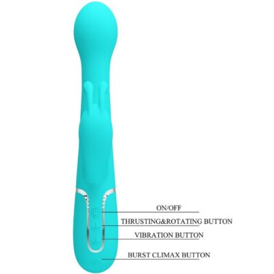 Pretty love - vibrador coelho dejon 3 em 1 multifuno aqua verde pretty love flirtation caliente. Pt