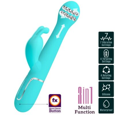 Pretty love - vibrador coelho dejon 3 em 1 multifuno aqua verde pretty love flirtation caliente. Pt
