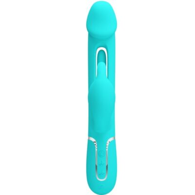 Alternative view of PRETTY LOVE - VIBRADOR COELHO DEJON 3 EM 1 MULTIFUNO AQUA VERDE