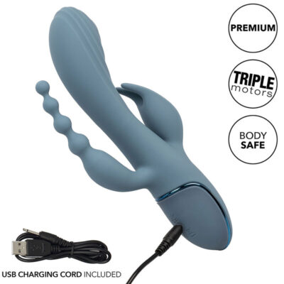 California exotics - vibrador triplo ecstasy cinza calexotics caliente. Pt