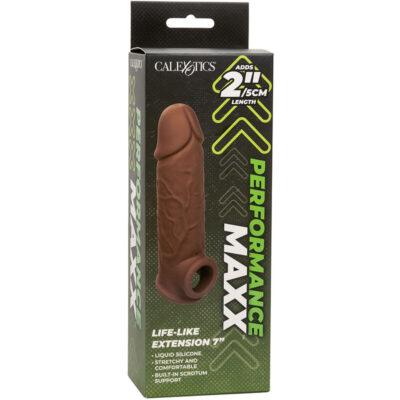 California exotics - performance maxx life-like extension 7 pele marrom calexotics caliente. Pt