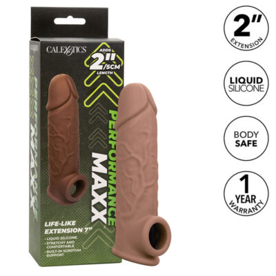 Alternative view of CALIFORNIA EXOTICS - PERFORMANCE MAXX LIFE-LIKE EXTENSION 7 PELE MARROM