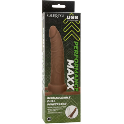 CALIFORNIA EXOTICS - PERFORMANCE MAXX RECARREGVEL DUPLO PENETRADOR PELE MARROM 29 California exotics - performance maxx recarregvel duplo penetrador pele marrom california exotics caliente. Pt