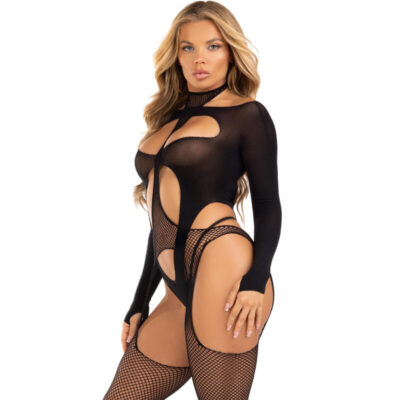 Leg avenue - bodystocking fishnet preto leg avenue bodystockings caliente. Pt