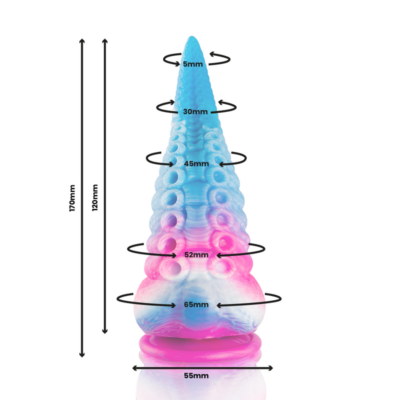 Epic - dildo de tentáculo azul phorcys tamanho pequeno epic caliente. Pt