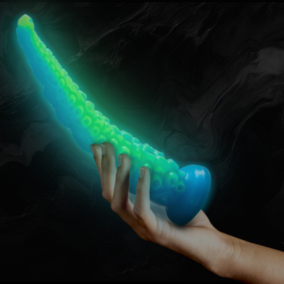 Epic - scylla fluorescente fino tentculo dildo tamanho grande epic caliente. Pt