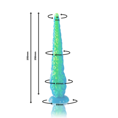 Epic - scylla fluorescente tentculo fino dildo tamanho pequeno - image 3