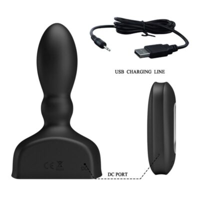 Mr play - controle remoto de plug anal inflvel preto mr play caliente. Pt