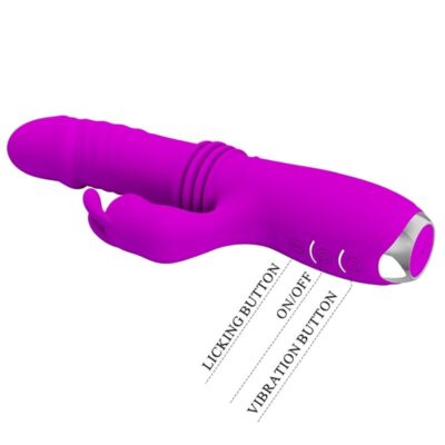 Pretty love - vibrador de coelho recarregvel dorothy roxo pretty love c-type caliente. Pt