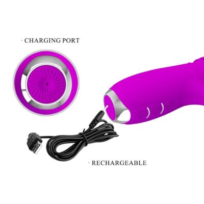 Pretty love - vibrador de coelho recarregvel dorothy roxo pretty love c-type caliente. Pt