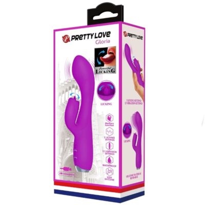 Pretty love - vibrador de coelho recarregvel gloria - roxo impermevel pretty love c-type caliente. Pt